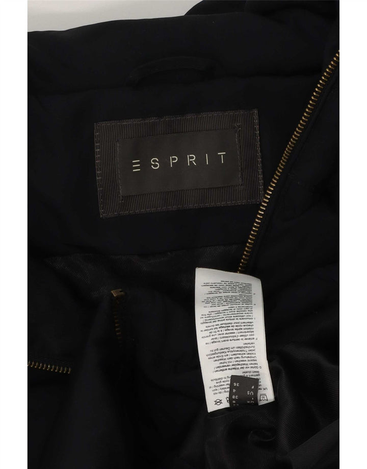Jachetă căptușită cu glugă pentru femei Esprit UK 8 Small, bleumarin, poliester