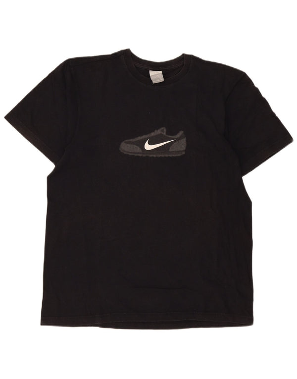 Tricou grafic Nike pentru bărbați Top UK 42/44 Large Black Bumbac