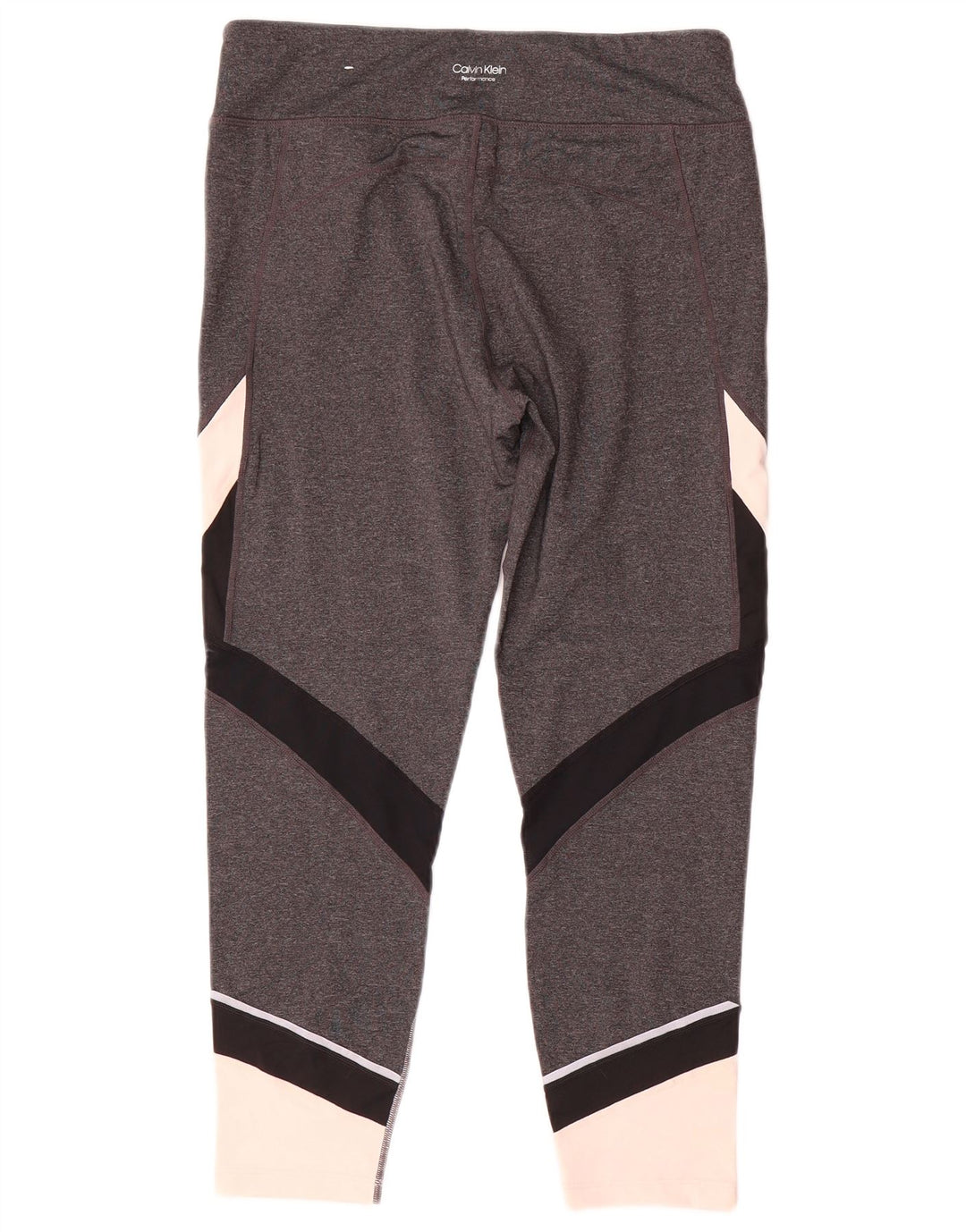 Leggings pentru femei Calvin Klein UK 16, mare, gri, color block