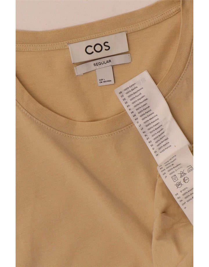 Cos Tricou obișnuit pentru bărbați Top mare, bej, bumbac