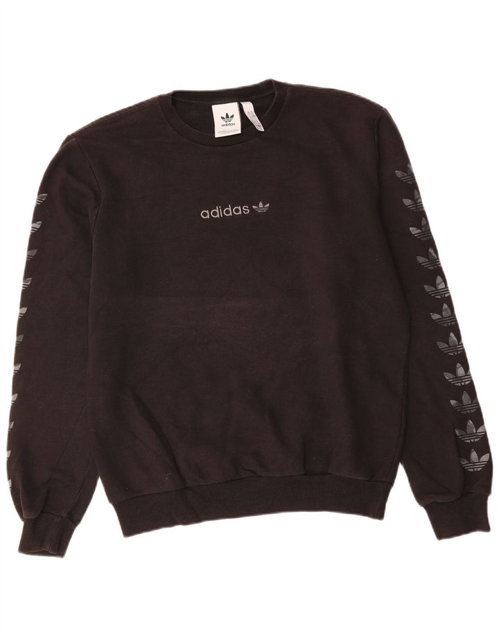 Hanorac grafic pentru bărbați ADIDAS Jumper XS bumbac negru