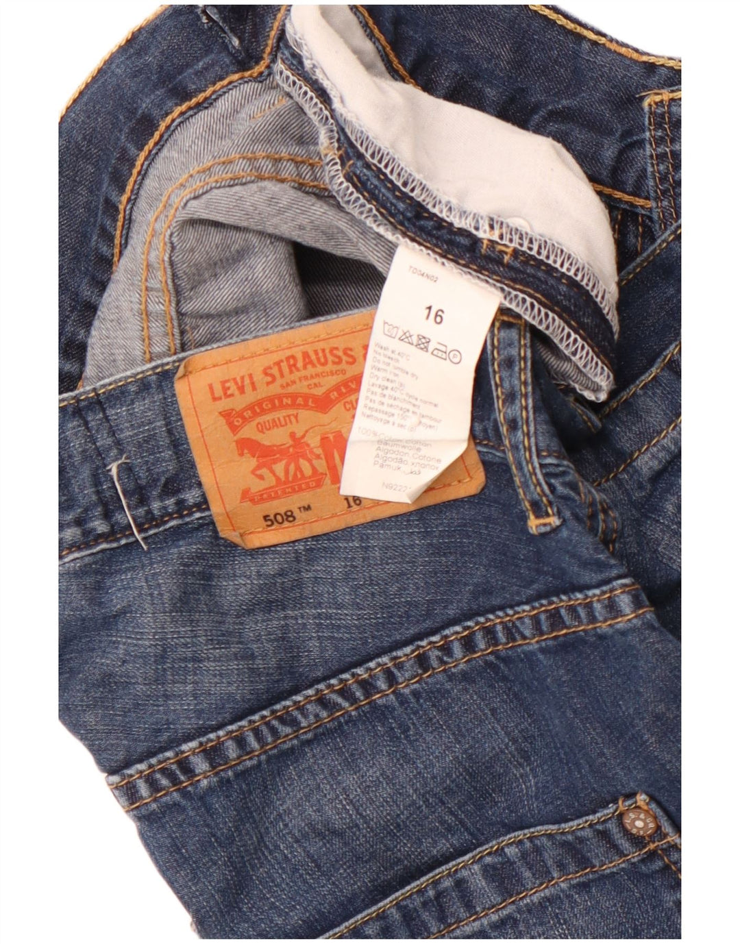 Pantaloni scurți Levi'S Girls 508 Regular Denim 15-16 ani W26 Bumbac albastru