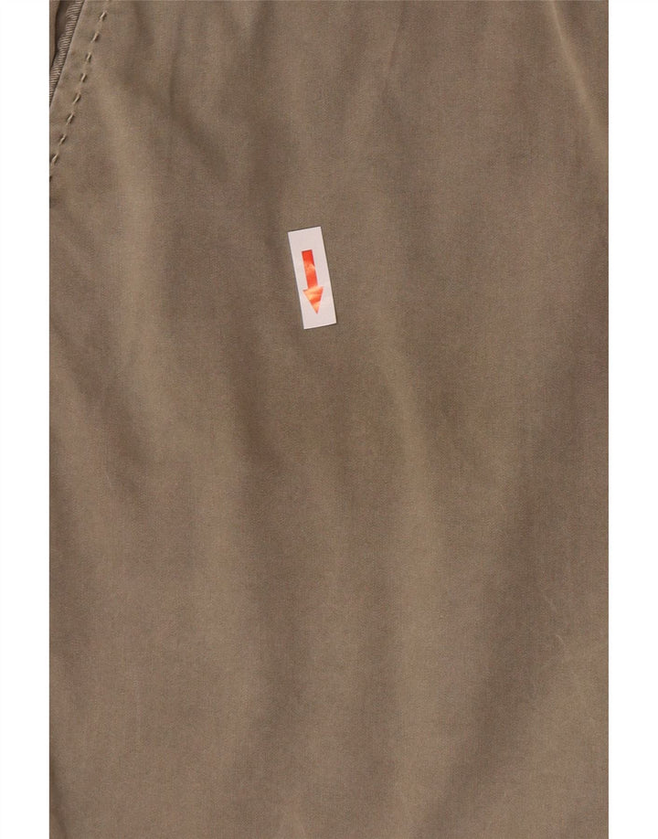 Pantaloni scurti chino pentru femei Marks & Spencer UK 12 Medium W30 Kaki Bumbac