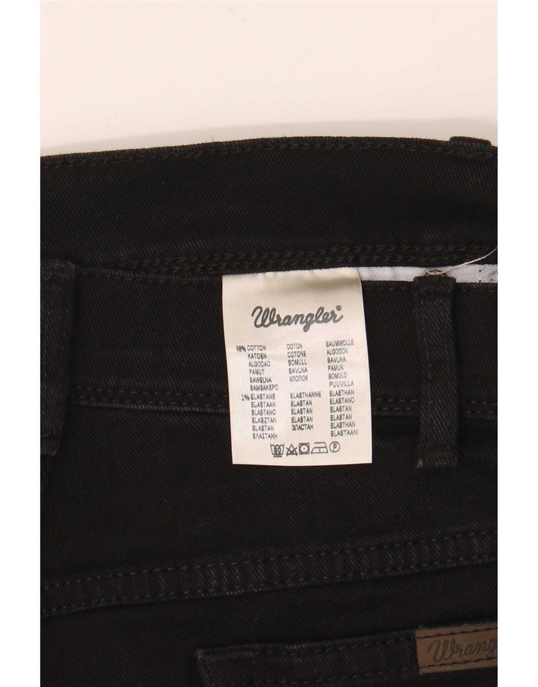 Blugi drepti Wrangler pentru femei, cu ajustare normală, W40 L30, bumbac negru