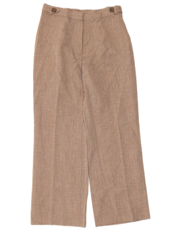 Pantaloni casual drepti pentru femei Marks & Spencer UK 10 Small W28 L27 Bej