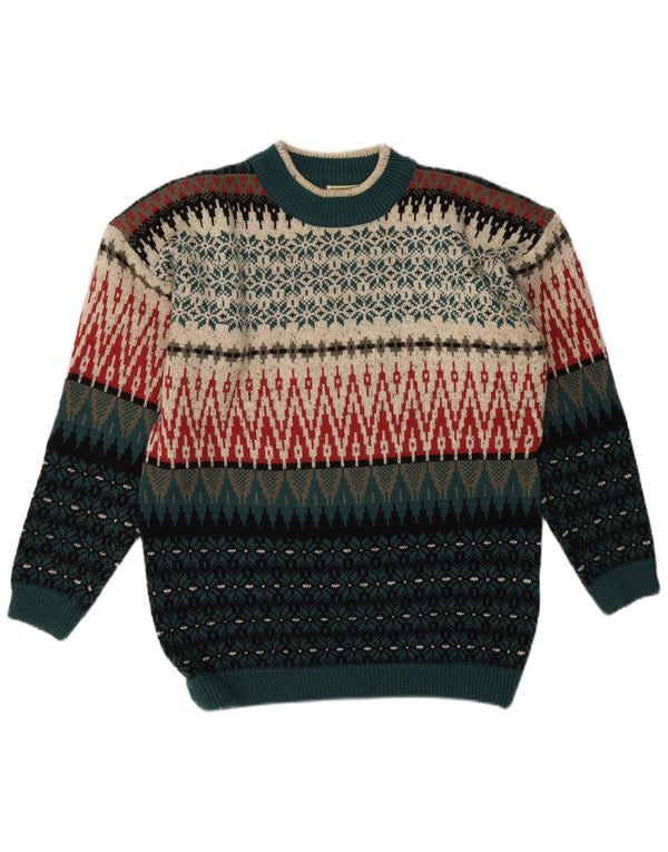 Pulover pentru damă Esprit cu gât roșu EU 40 Medium Multicolor Fair Isle