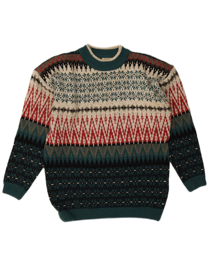 Pulover pentru damă Esprit cu gât roșu EU 40 Medium Multicolor Fair Isle
