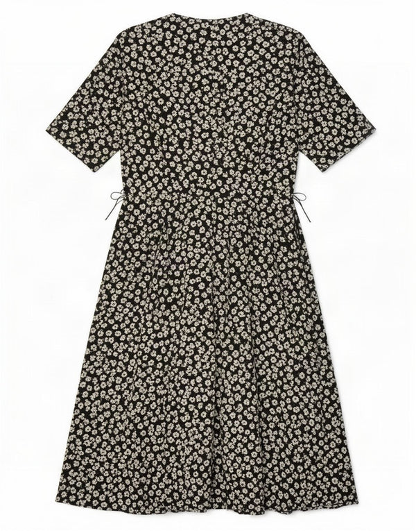 Rochie cămașă pentru femei Berkertex UK 14 Medium Black Floral Poliester