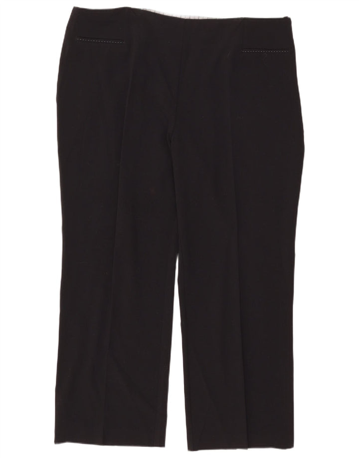 Pantaloni casual drepti pentru femei Marks & Spencer W40 L27 negri