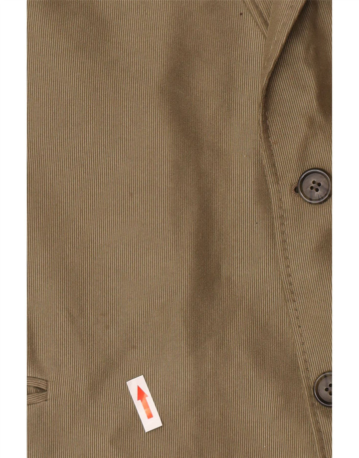 Jachetă pentru bărbați Marks & Spencer, lungă cu 2 nasturi, UK 48 2XL, poliester verde