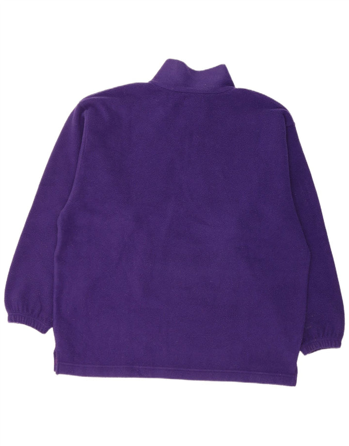Pulover pentru bărbați Invicta, cu fermoar și gât, cu o formă lejeră, poliester violet mediu