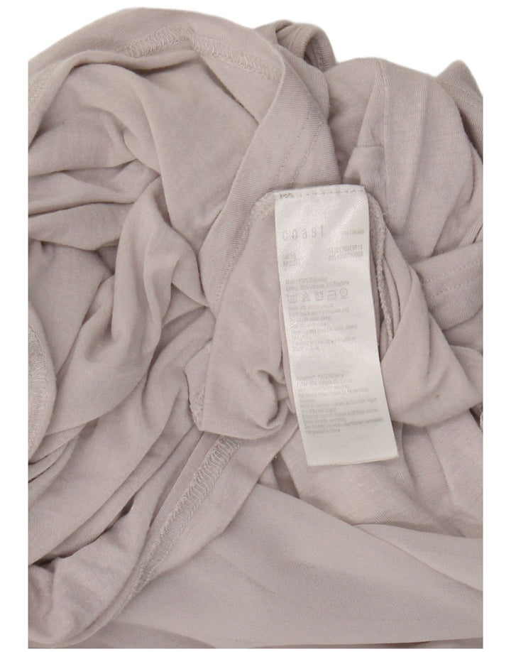 Bluză asimetrică pentru femei Coast UK 16, mare, gri, poliester floral