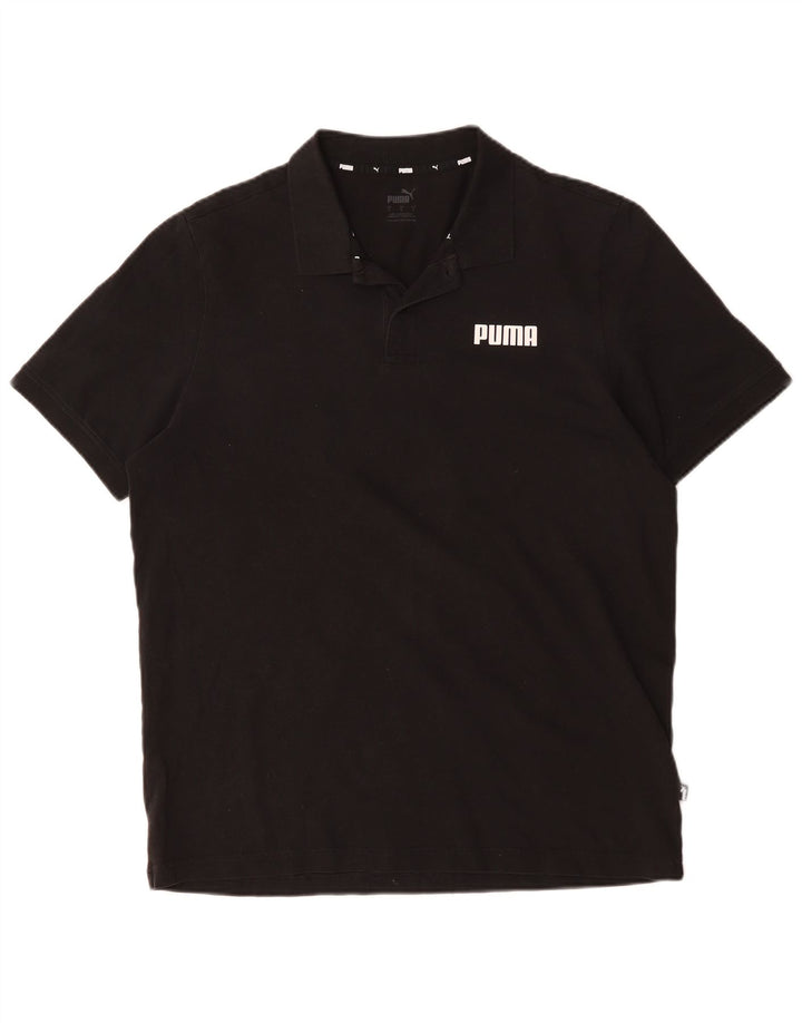 Tricou polo PUMA pentru bărbați, mare, negru, bumbac