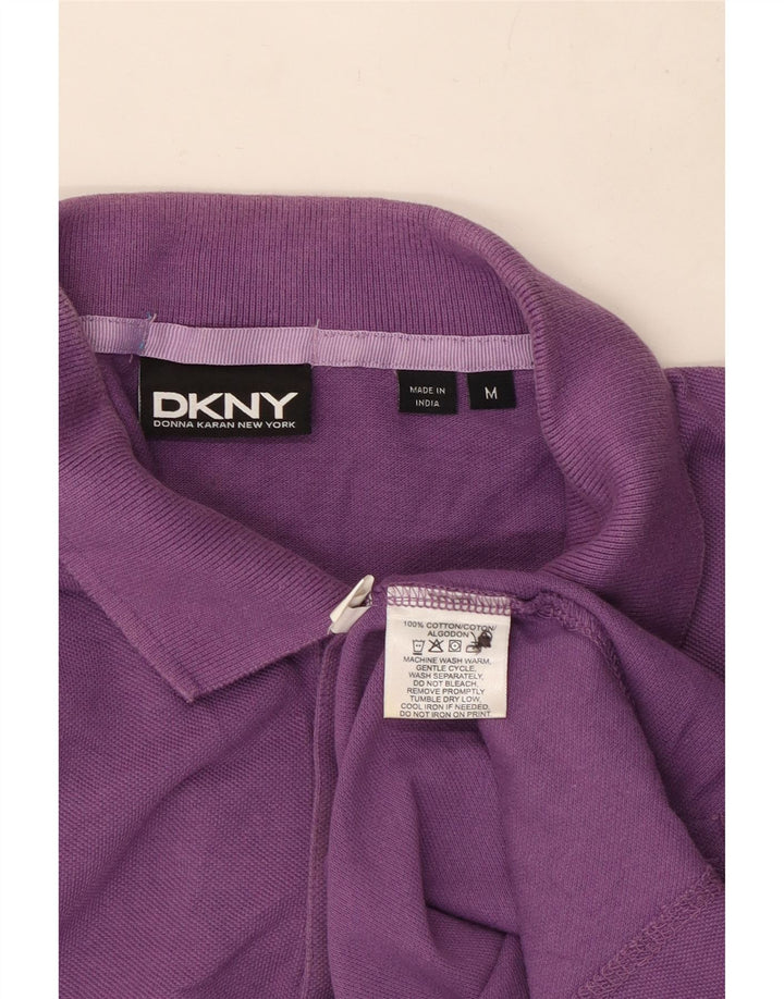 Tricou polo pentru bărbați Dkny, bumbac violet mediu