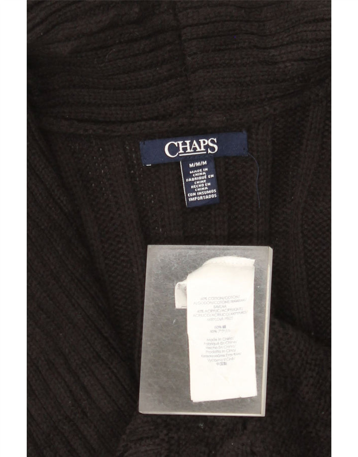 Pulover cardigan fără mâneci pentru femei CHAPS UK 12 bumbac mediu negru