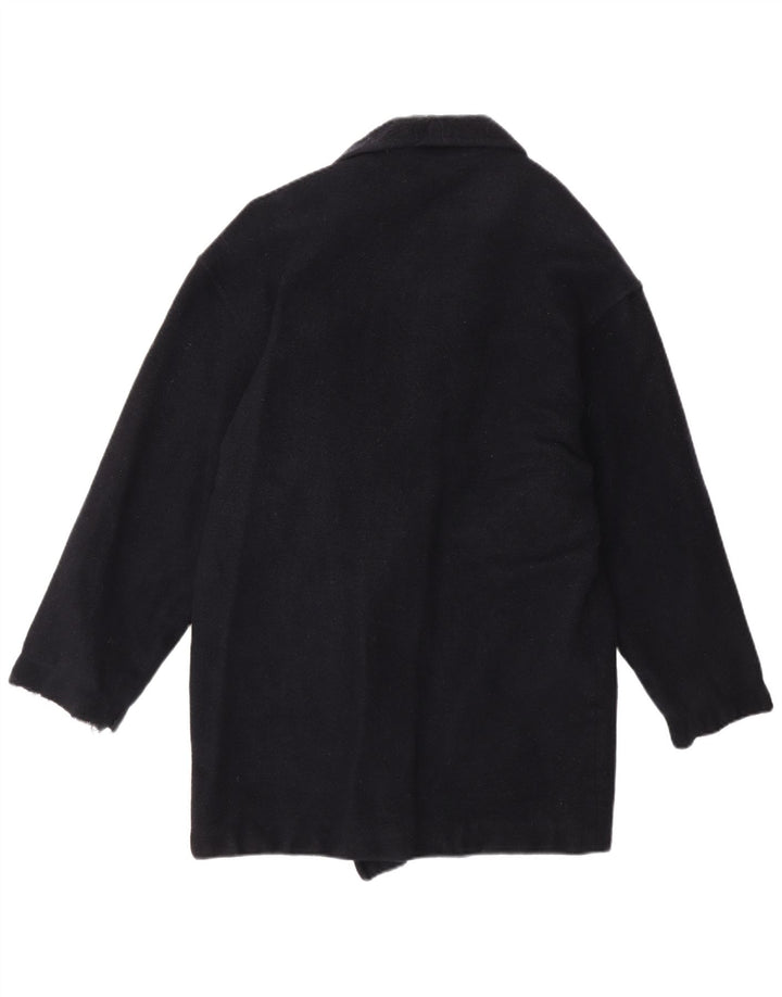 Accento By Marzotto Palton dublu pentru femei IT 42 Medium Black Wool