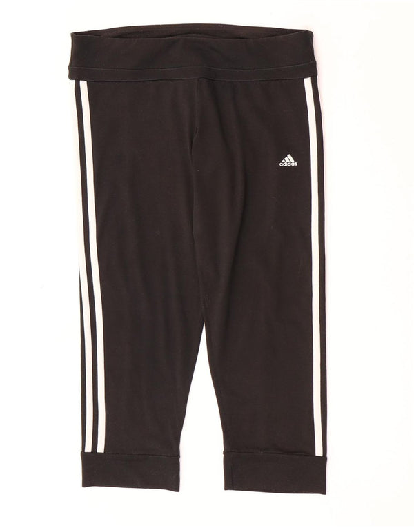 Leggings Adidas Climalite Capri pentru femei UK 12/14 Poliester mediu negru