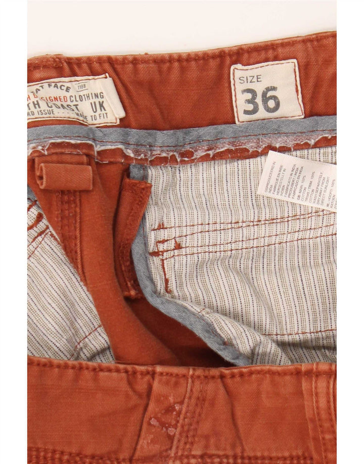 Pantaloni scurți cargo pentru bărbați Fat Face W36 mare bumbac portocaliu