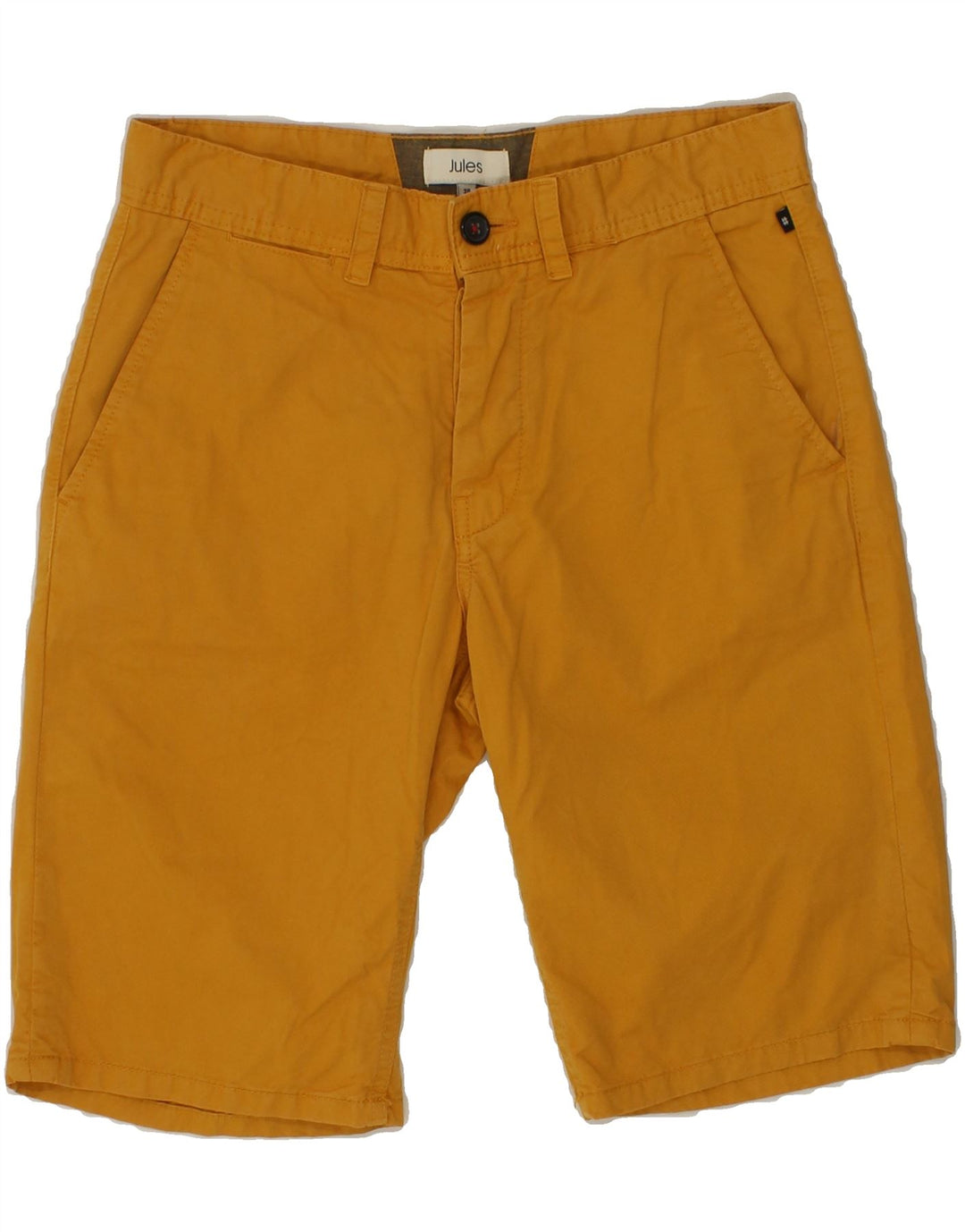 JULES Womens Chino Shorts W28 Small Yellow Cotton Vintage Jules and Second-Hand Jules from Messina Hembry 