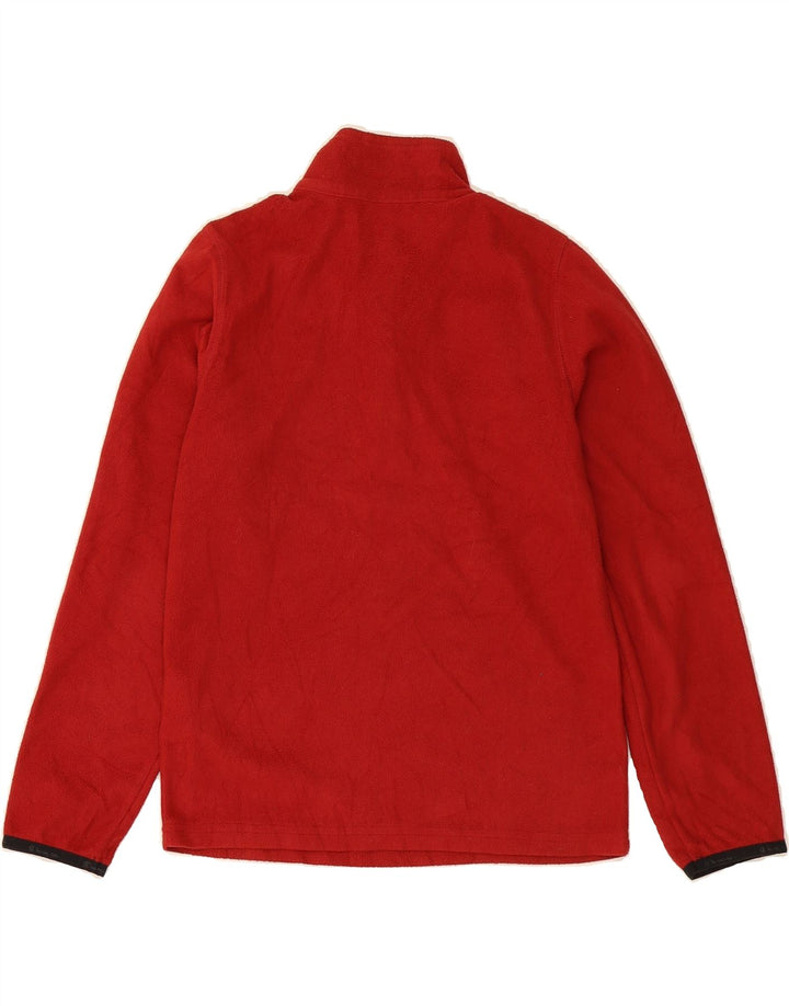 CHAMPION Boys Zip Neck Fleece Jumper 9-10 Years Medium  Red Polyester Vintage Champion and Second-Hand Champion from Messina Hembry 