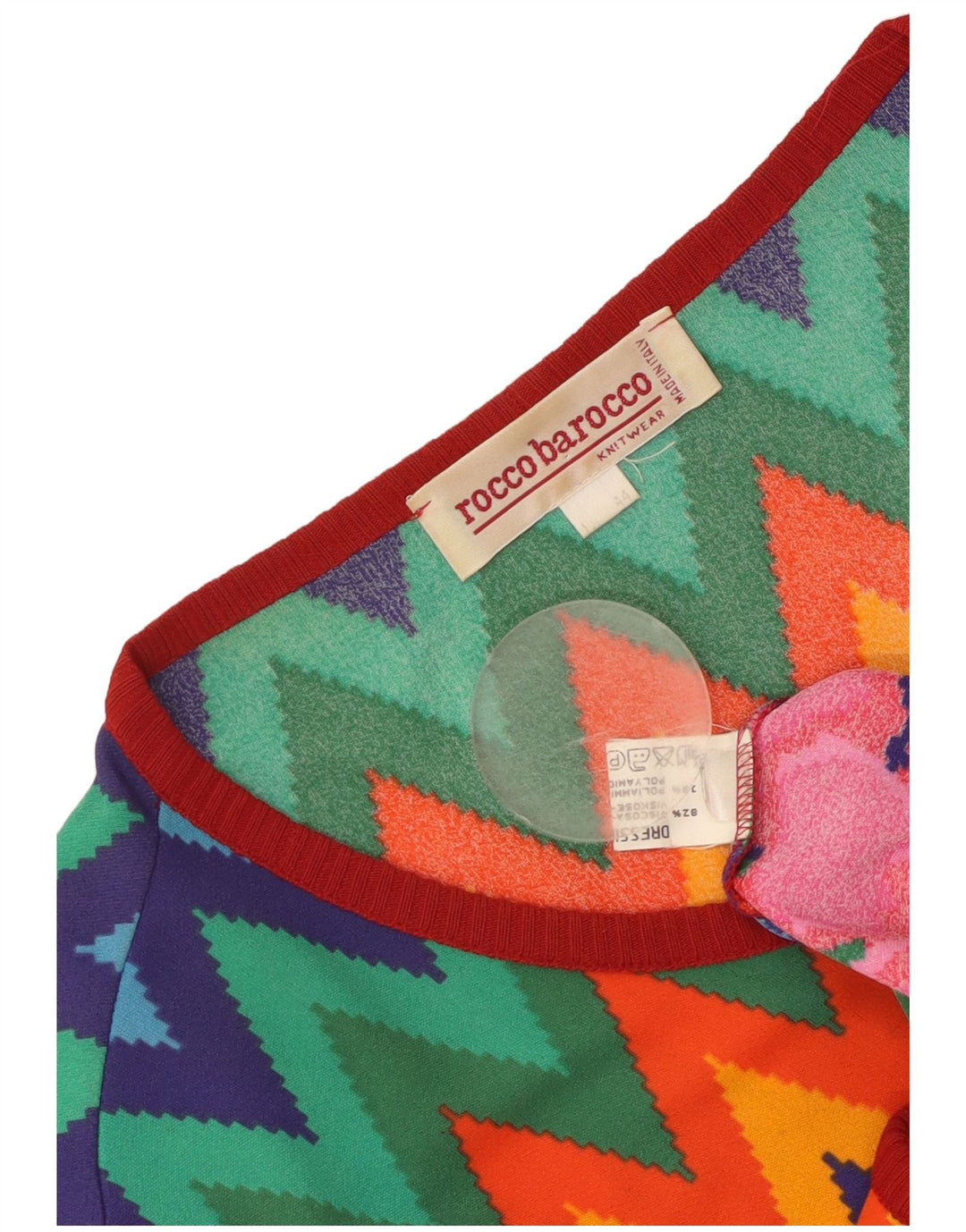 ROCCOBAROCCO Pulover Cardigan Femei IT 44 Medium Multicolor Chevron