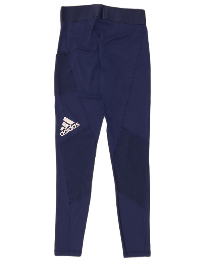 Leggings pentru femei Adidas UK 8/10 Small Bleumarin