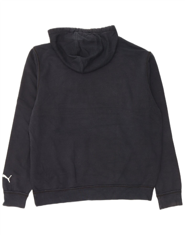 Pulover pentru bărbați Puma Graphic Hoodie Jumper mare bleumarin