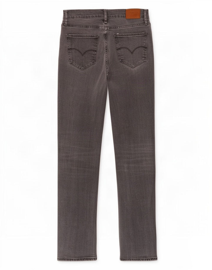 Blugi drepti cu talie mare Levi's 724 pentru femei L25 L30 Lyocell gri
