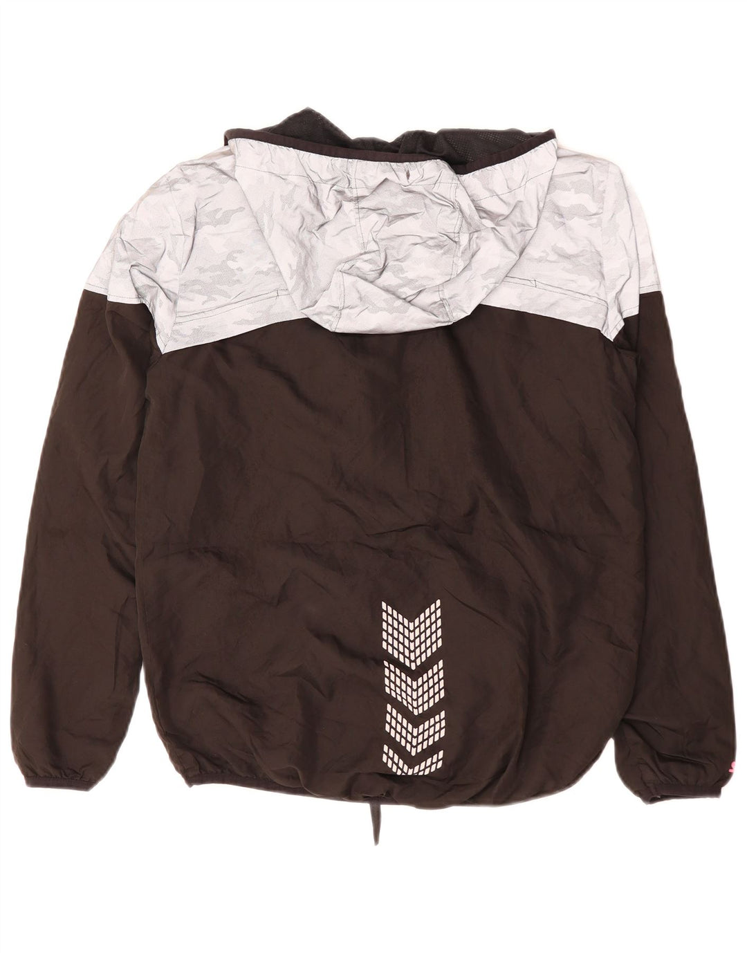Jachetă de ploaie cu glugă pentru femei STARTER UK 10 Camuflaj negru mic