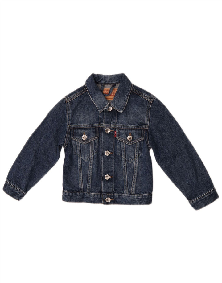 Jachetă de blugi pentru băieți Levi's 3-4 ani, bumbac albastru