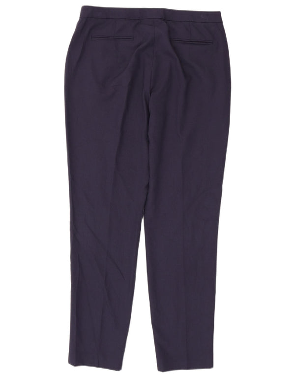 Pantaloni chino pentru femei Reiss Slim Fit UK 12 Medium W32 L29 Bleumarin Viscoză