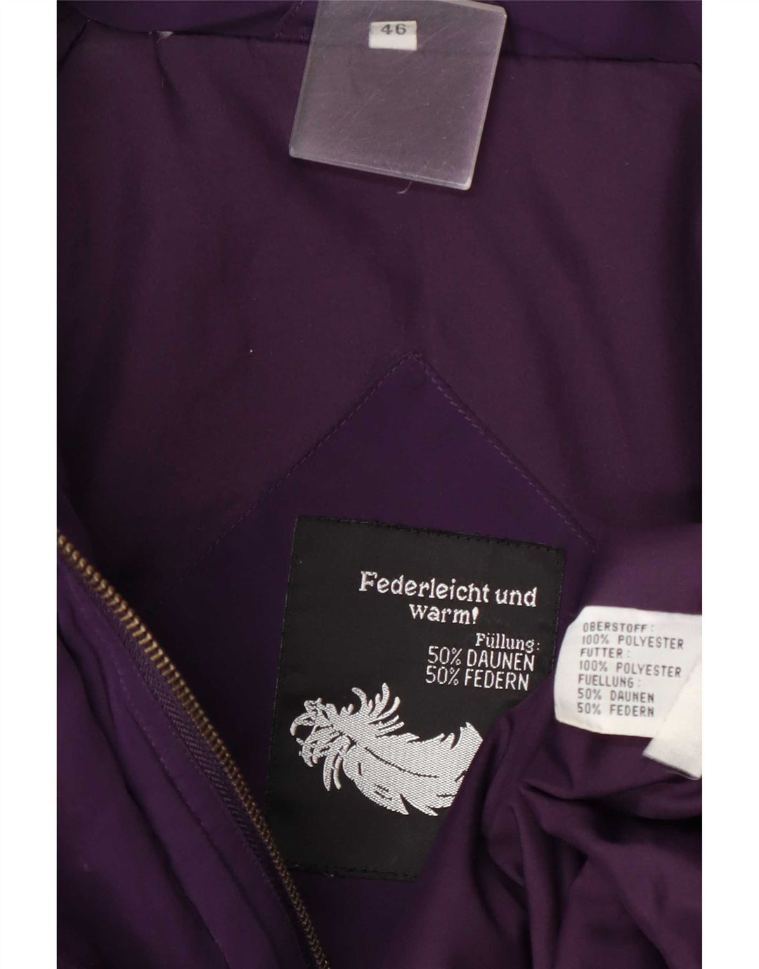 Palton supradimensionat pentru femei Vintage EU 46 XL Poliester violet