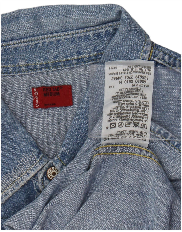 Cămașă de blugi pentru bărbați LEVI'S, bumbac albastru mediu