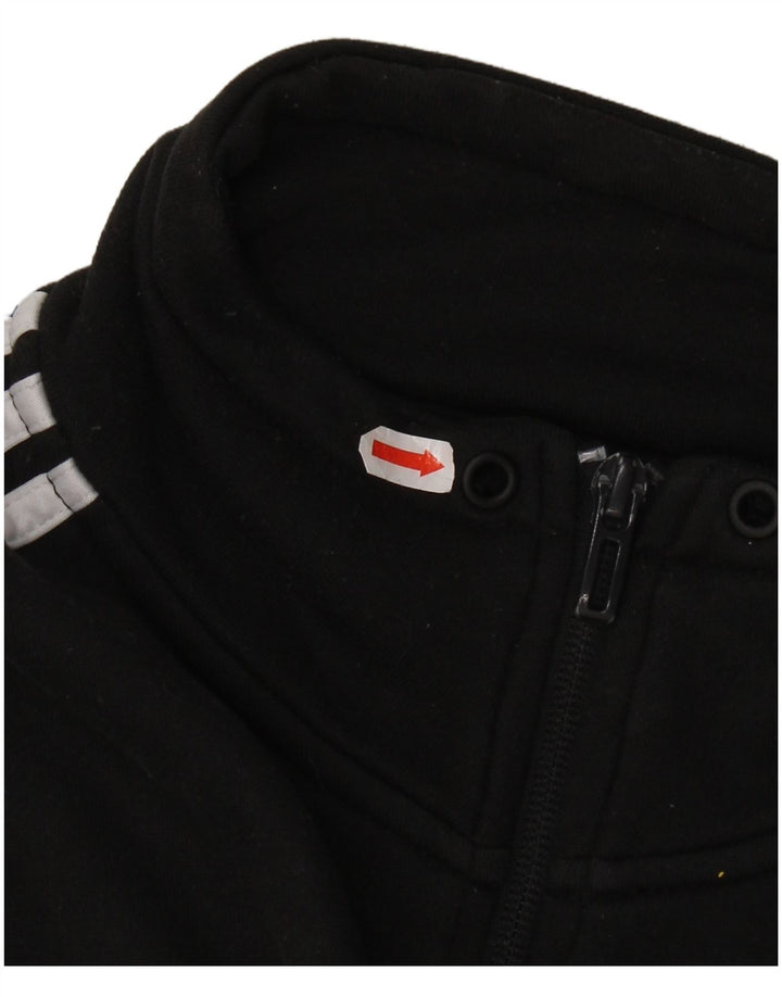 Jachetă de top pentru trening Climalite Adidas pentru femei Marea Britanie 16/18 Poliester negru mare