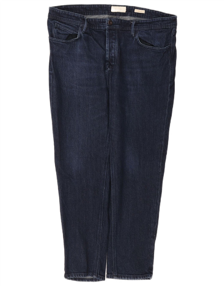 Massimo Dutti Blugi conici pentru bărbați L38 L28 Bumbac bleumarin