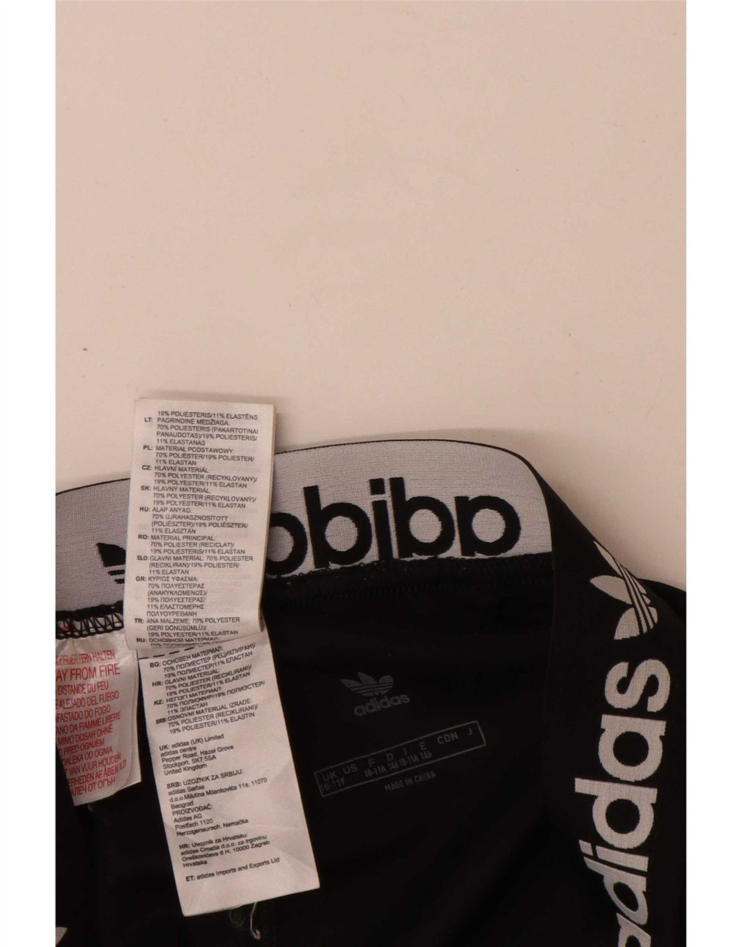 Adidas Fete Leggings Graphic 11-12 Ani Negru Poliester