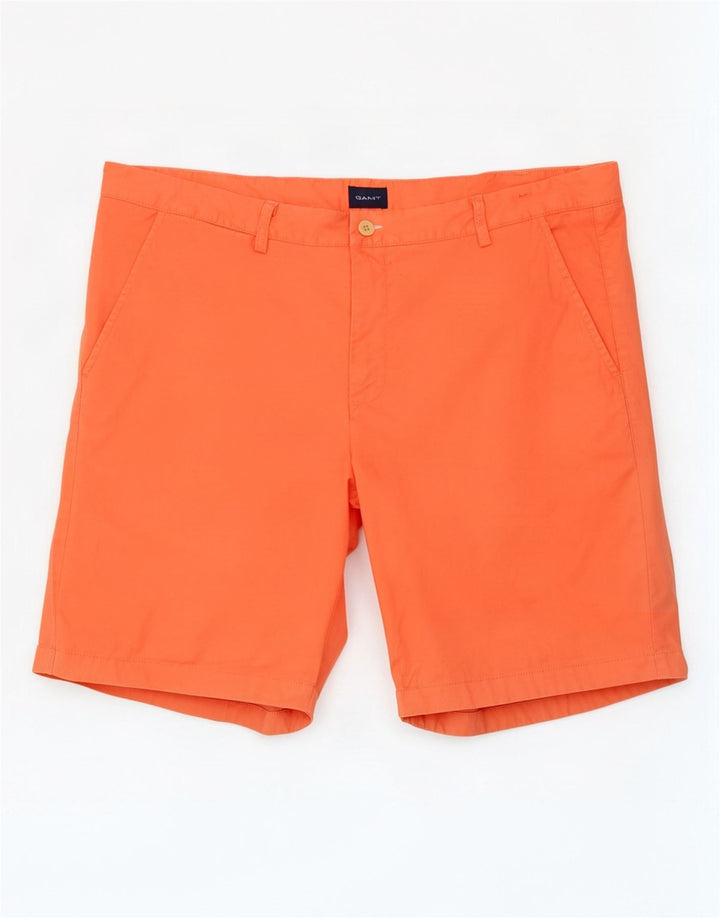 Pantaloni scurti chino pentru bărbați Gant W40 XL bumbac portocaliu