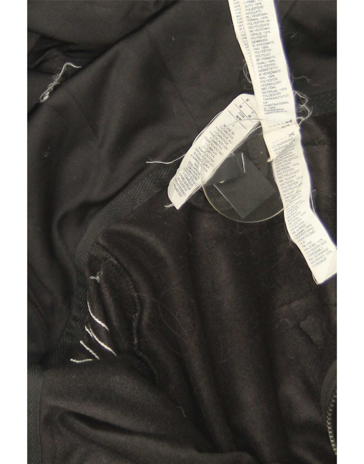 Pulover Adidas pentru bărbați, cu fermoar, poliester mediu negru