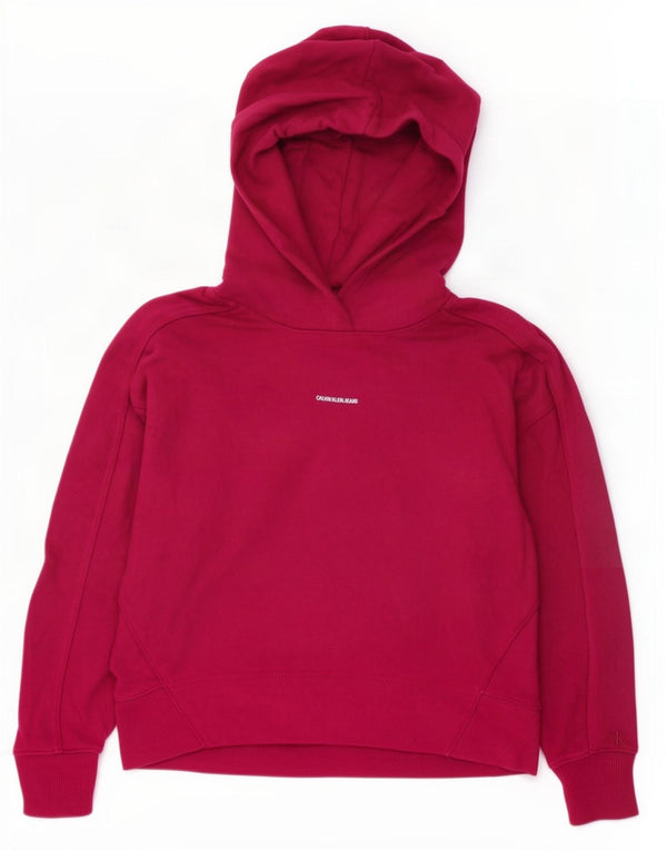 Calvin Klein Jeans Pulover supradimensionat pentru femei, UK 6 XS, bumbac roz