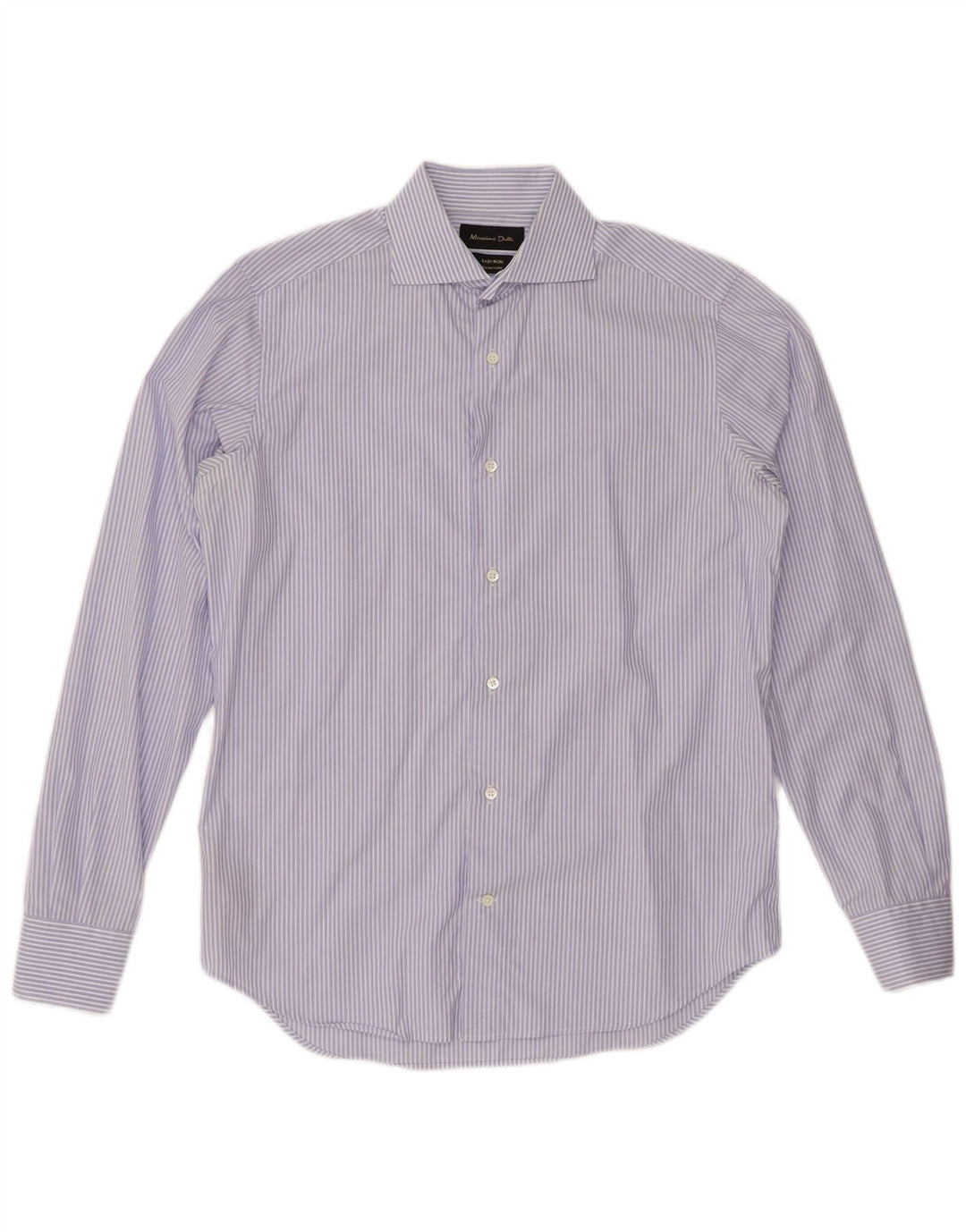 Cămașă pentru bărbați MASSIMO DUTTI Mărimea 15 38 Bumbac cu dungi albastre medii