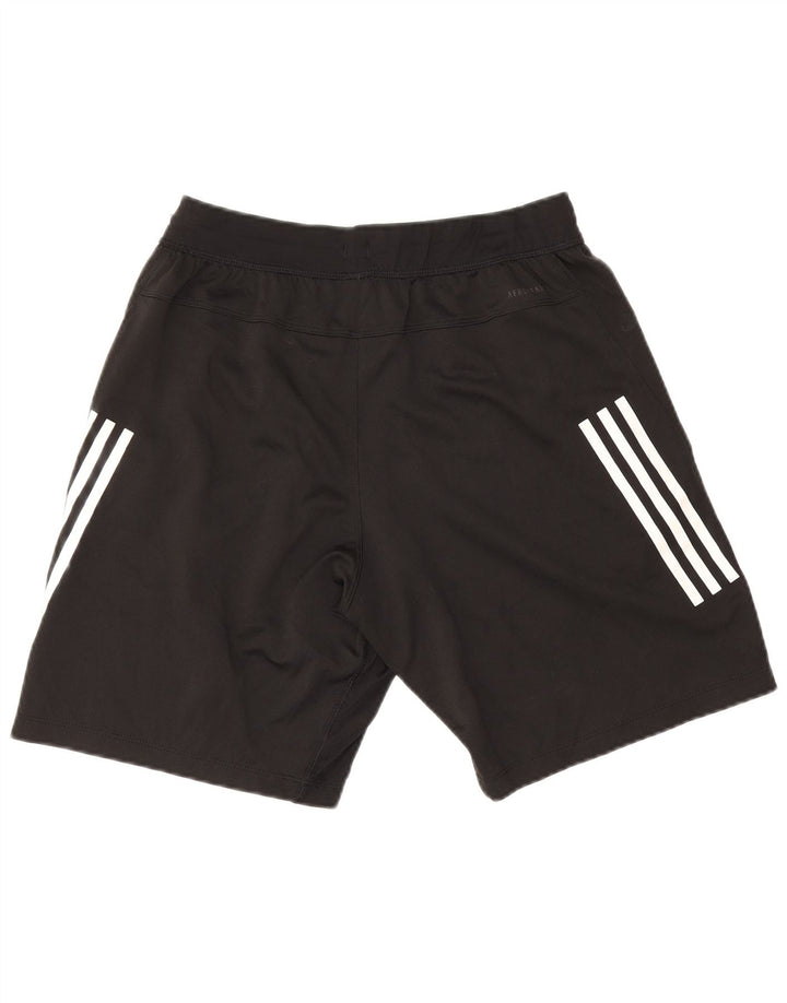 Pantaloni scurți sport Aeroready Adidas pentru bărbați, poliester mediu negru