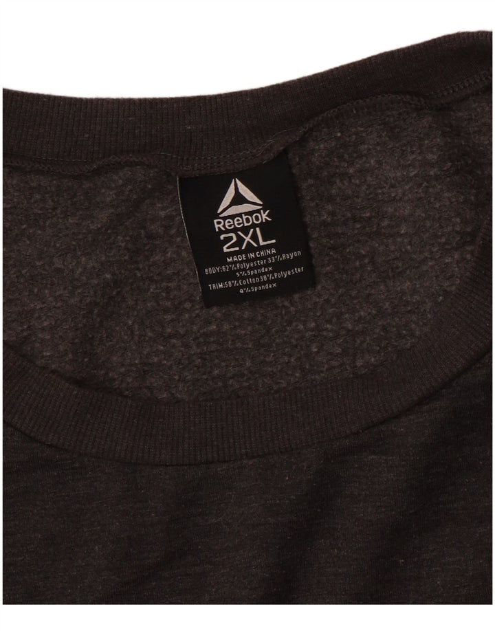 Pulover supradimensionat pentru femei Reebok UK 20 2XL Poliester negru