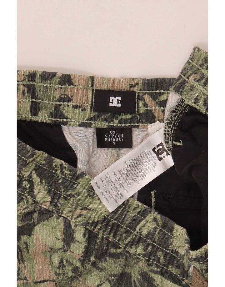 Pantaloni scurți sport DC pentru bărbați, bumbac camuflaj, verde