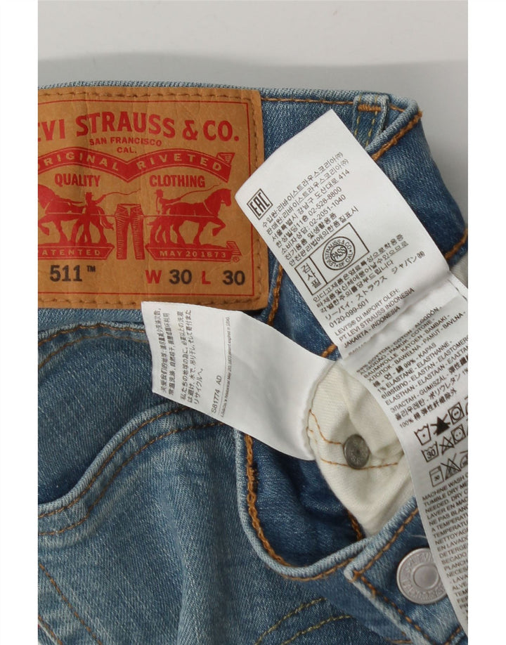 Blugi Levi's 511 Slim pentru bărbați W30 L26 Bumbac albastru