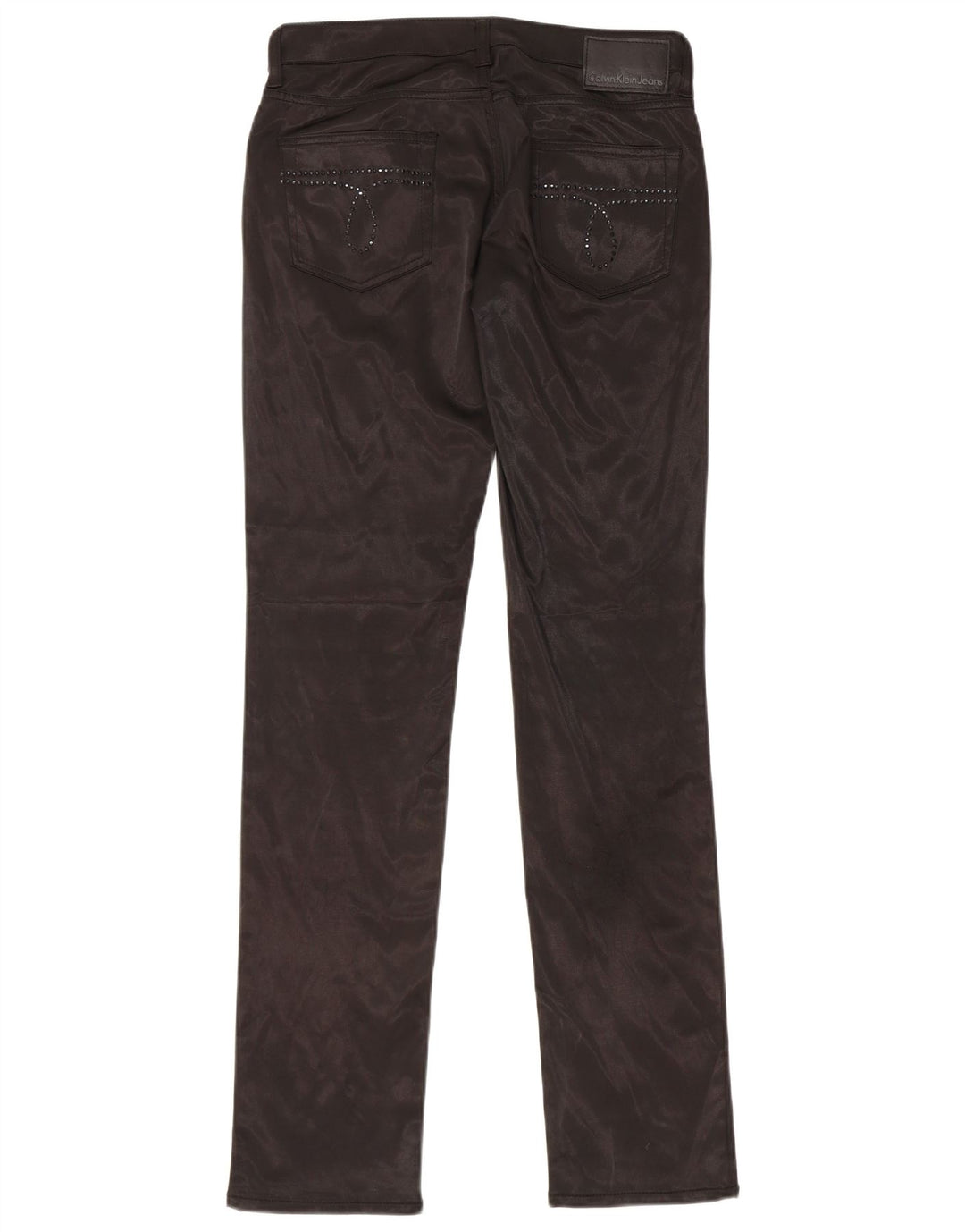 CALVIN KLEIN Pantaloni slim casual pentru femei W29 L34 Poliester negru