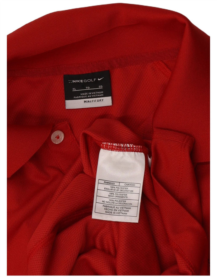 Tricou polo pentru bărbați Nike XL poliester roșu