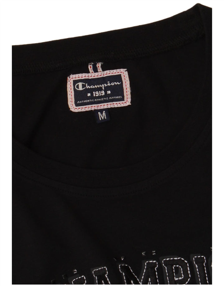 Tricou grafic Champion pentru femei Top UK 12 Medium Black