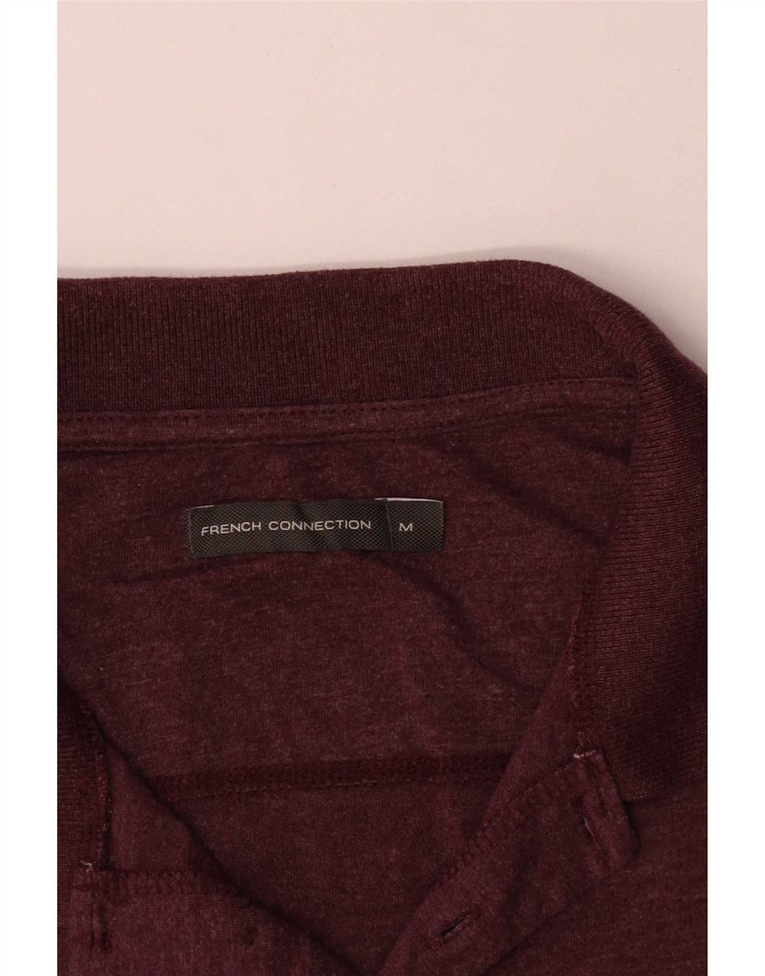Tricou polo pentru bărbați French Connection Bumbac Burgundy mediu
