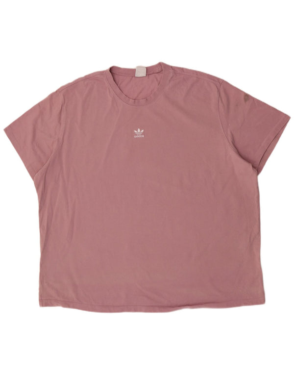Tricou pentru bărbați Adidas Top 2XL bumbac roz