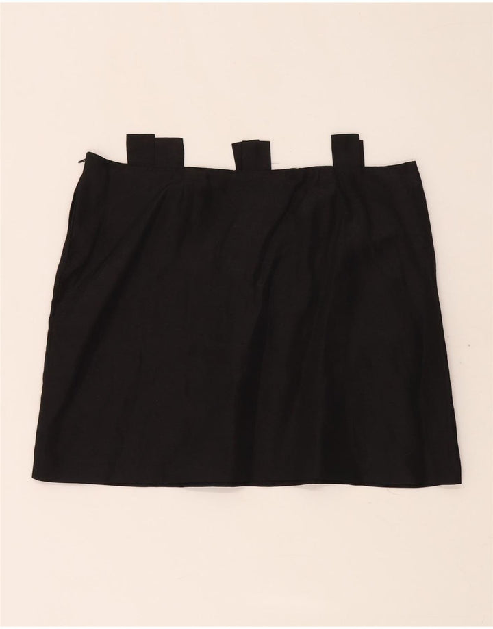 Fusta mini pentru femei MAX & CO. IT 46 Large W34 Acetat negru
